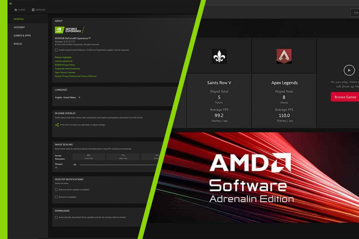 Geforce experience & AMD Adrenalin | Megekko academy